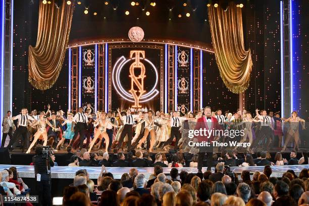 James Corden performs onstage during the 2019 Tony Awards at Radio City Music Hall on June 9, 2019 in New York City.