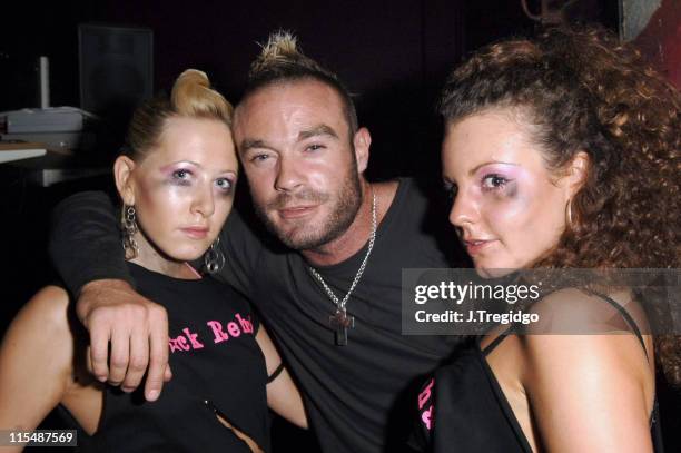 Fran Cosgrove with the F*ck Rehab Girls during F*ck Rehab - Launch Party at Embassy Club in London, Great Britain.