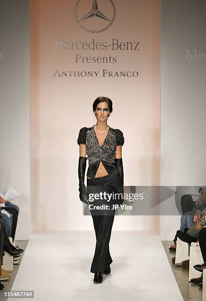 Model wearing Anthony Franco Fall 2007 during Mercedes-Benz Fall 2007 L.A. Fashion Week at Smashbox Studios - Anthony Franco - Runway at Smashbox...