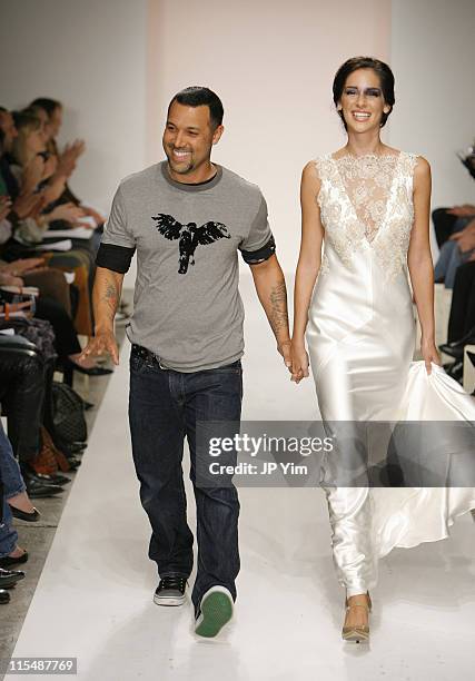Anthony Franco, designer and model wearing Anthony Franco Fall 2007