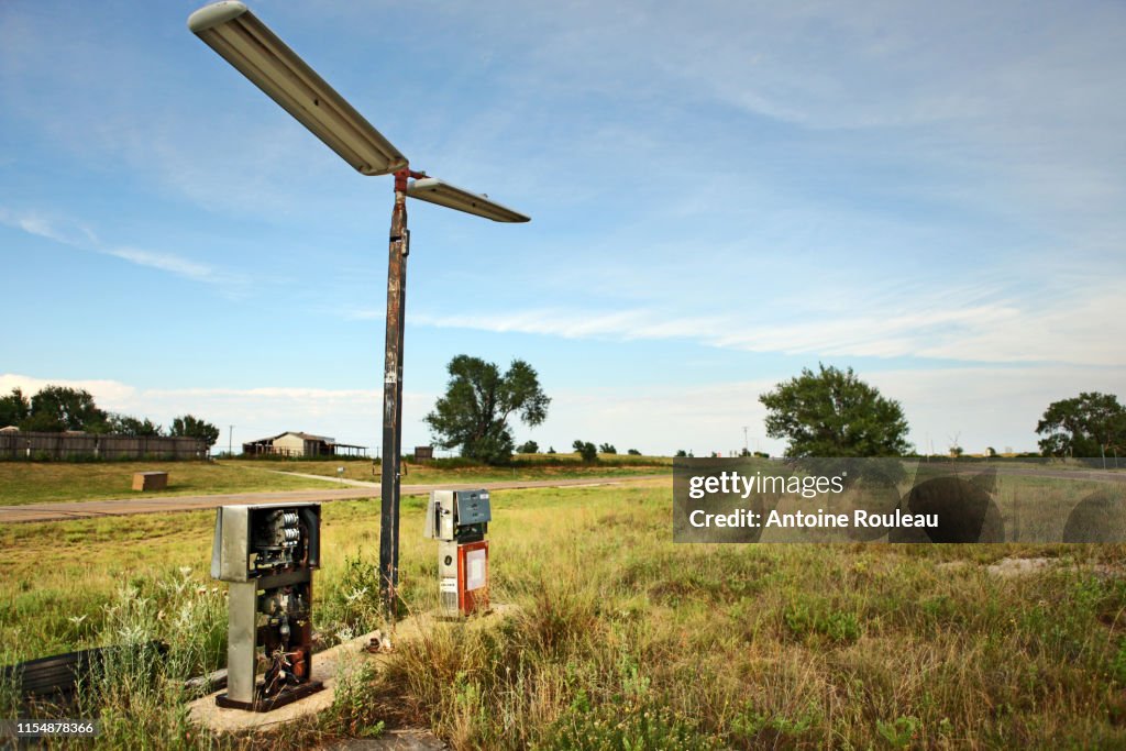 Abandoned gas station