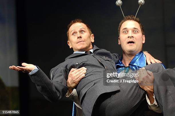 Wayne Sleep and William Ludwig during "Into Thin Air" - Photocall at New Players Theatre in London, Great Britain.