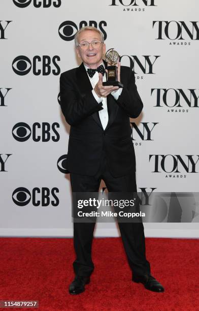 Bob Mackie, winner of the award for Best Costume Design of a Musical for “The Cher Show,” poses in the press room during the 2019 Tony Awards at...