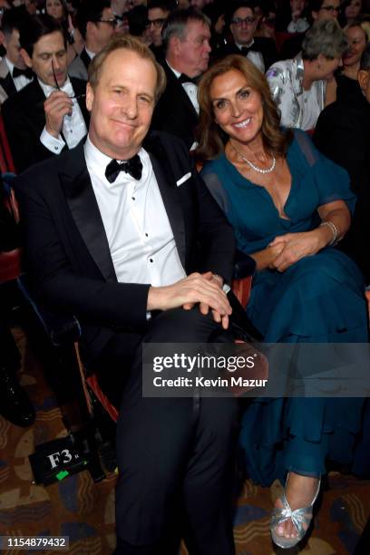 Jeff Daniels and Kathleen Rosemary Treado attend the 73rd Annual Tony Awards at Radio City Music Hall on June 9, 2019 in New York City.