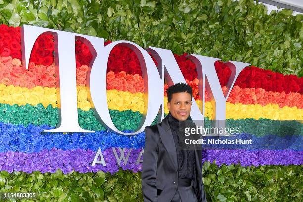 Jeremy Pope attends the 73rd Annual Tony Awards at Radio City Music Hall on June 09, 2019 in New York City.