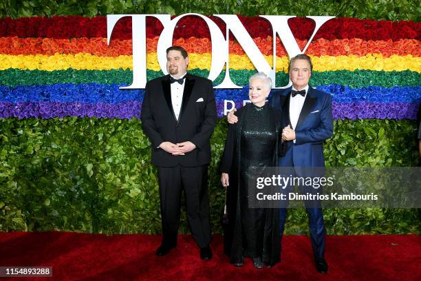 Shirley Jones and Shaun Cassidy attend the 73rd Annual Tony Awards at Radio City Music Hall on June 09, 2019 in New York City.
