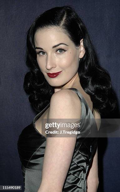 Dita Von Teese during Cafe de Paris 80th Birthday Party - Inside at Cafe de Paris in London, Great Britain.