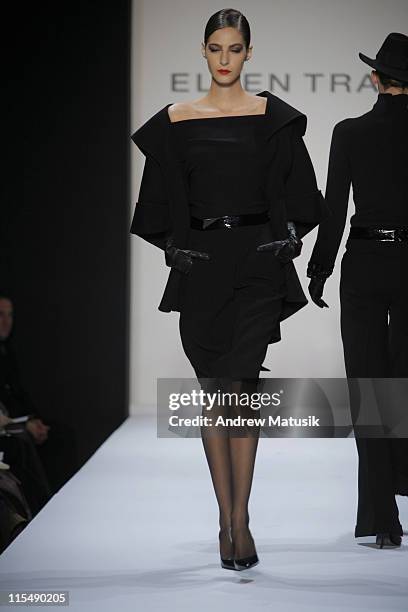 Model wearing Ellen Tracy Fall 2007 during Mercedes-Benz Fashion Week Fall 2007 - Ellen Tracy - Runway at The Showroom, Bryant Park in New York City,...