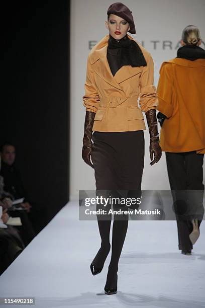 Model wearing Ellen Tracy Fall 2007 during Mercedes-Benz Fashion Week Fall 2007 - Ellen Tracy - Runway at The Showroom, Bryant Park in New York City,...