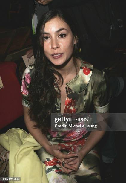 Olivia Ruiz at the John Galliano Spring/Summer 2008 show at Paris Fashion Week 2007 on October 6, 2007 in Paris, France.