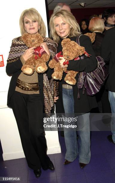 Joanna Lumley and Jennifer Saunders during Forgotten Children: Celebrity Shopping Event at Hamleys - November 30, 2005 at Hamleys in London, Great...