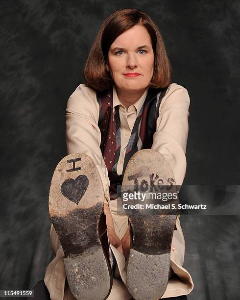 Paula Poundstone poses in an exclusive portrait session at the Ice House on May 22, 2008 in Pasadena, California.