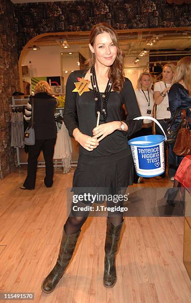 Louise Griffiths during Celebrity Shopping Evening at Topshop in Aid of The Terrence Higgins Trust - December 1, 2005 at Topshop in London, Great...