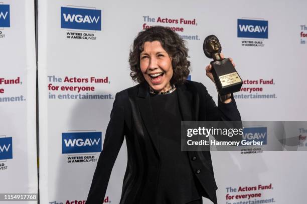 Lily Tomlin arrives at The Actor's Fund 23rd Annual Tony Awards Viewing Gala at Skirball Cultural Center on June 09, 2019 in Los Angeles, California.