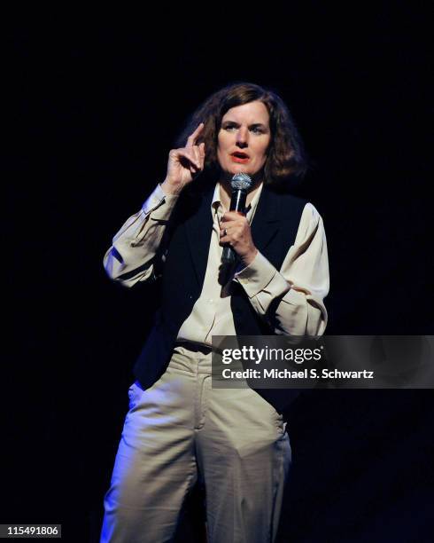 Comedian Paula Poundstone performs at The Canyon Club on July 11, 2008 in Agoura Hills, California.