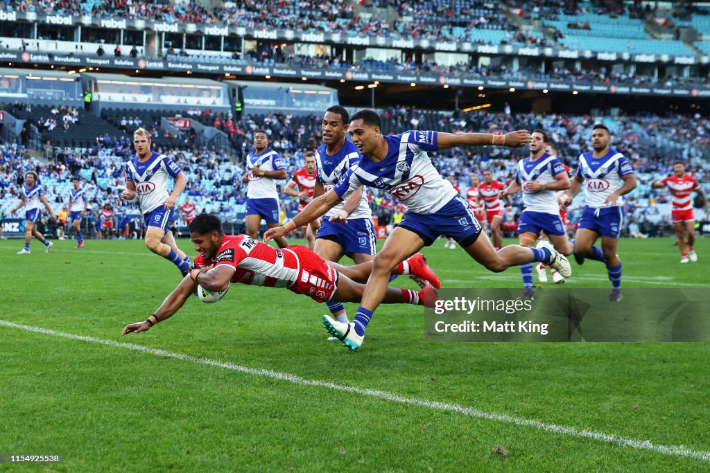 NRL Rd 13 - Bulldogs v Dragons