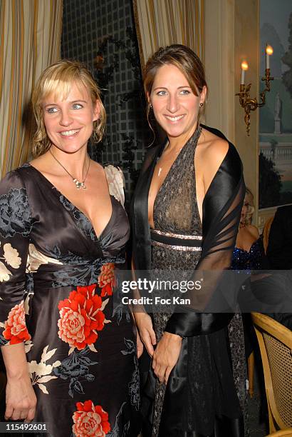 Celine Geraud and Maud Fontenoy attend the Bests Awards 2007 Ceremony Party at the Bristol on December 9, 2007 in Paris, France.