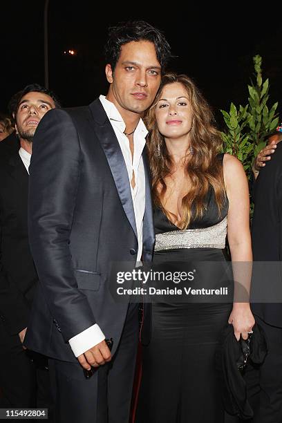 Gabriel Garko and Vanessa Incontrada attend the Aspettando Il Sole premiere during the 3rd Rome International Film Festival held at the SalaCinema...