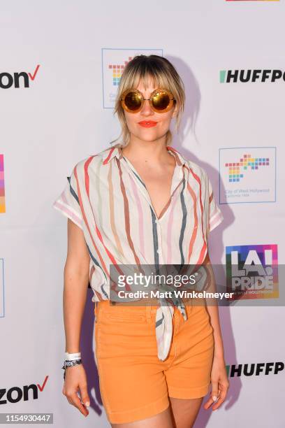 Attends LA Pride 2019 on June 09, 2019 in West Hollywood, California.