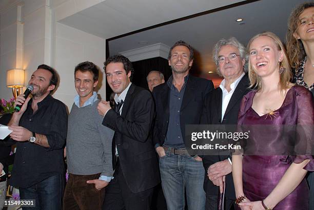 Alexis Tregarot, Andy Gillet, Nicolas Bedos, Stephane Freiss, Daniel Vigne, Karine Pinoteau and Guests attend the Prix St Valentin 2008 Love Movie...