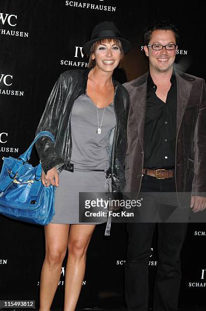 Noe Elbaz and Davy Sardou attend the Zinedine Zidane Limited Edition IWC Watch Launch Party at the Palais de Chaillot on June 16, 2008 in Paris,...