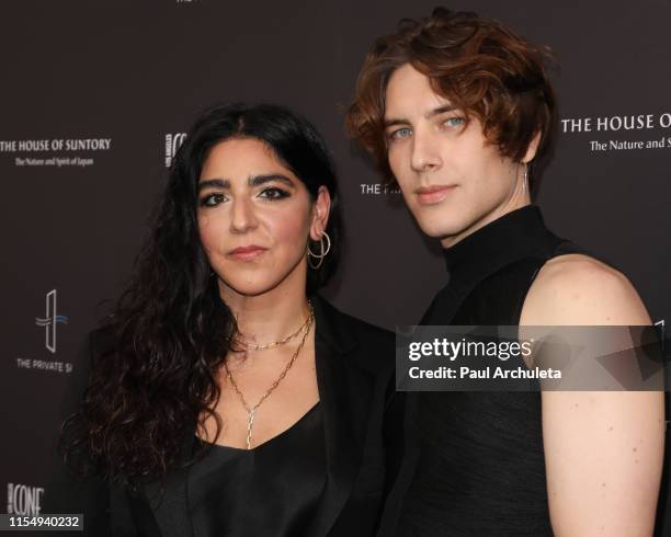 Make-up Artist Michelle Ceglia and Actor Cody Fern attend the Los Angeles Confidential Magazine Impact Awards at The Line Hotel on June 09, 2019 in...