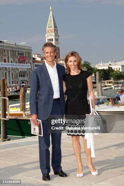 Alessandro Benetton and Debora Compagnoni attend the opening of the New Contemporary Art Centre on June 4, 2009 in Venice, Italy.