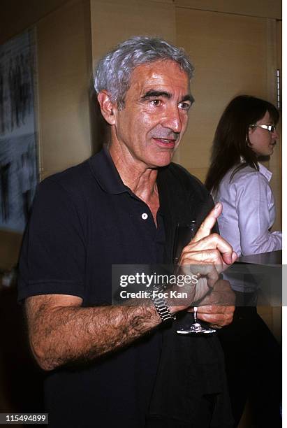 Football coach Raymond Domenech attends the Chateau Connivence 2008 Pomerol Wine Launch Cocktail at the Terrasse M6 on June 11, 2009 in Paris, France.