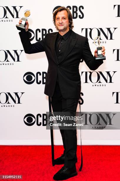 Rob Howell poses in the press room during the 2019 Tony Awards at Radio City Music Hall on June 09, 2019 in New York City.