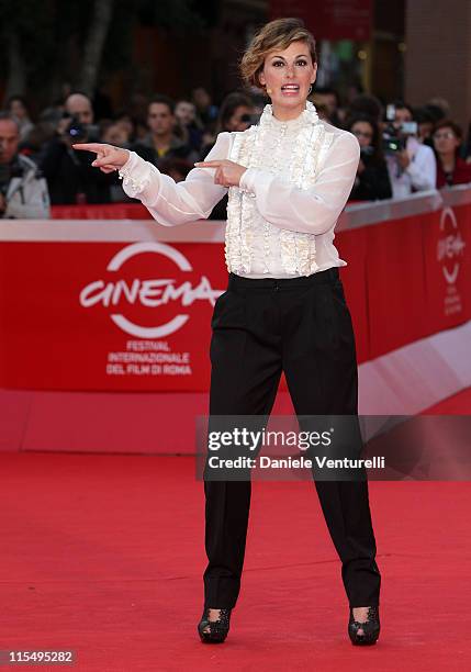 Actress Vanessa Incontrada attends the Official Awards Ceremony during Day 9 of the 4th International Rome Film Festival held at the Auditorium Parco...