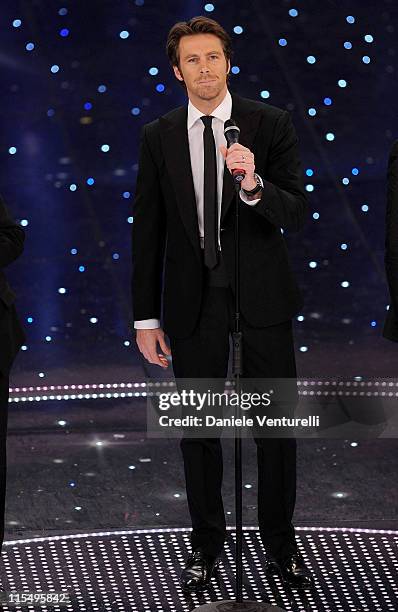 Emanuele Filiberto attends the 60th Sanremo Song Festival at the Ariston Theatre On February 18, 2010 in San Remo, Italy.