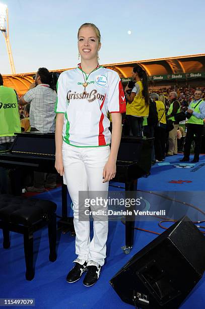 Carolina Kostner attends the XIX Partita Del Cuore charity football game at on May 25, 2010 in Modena, Italy.