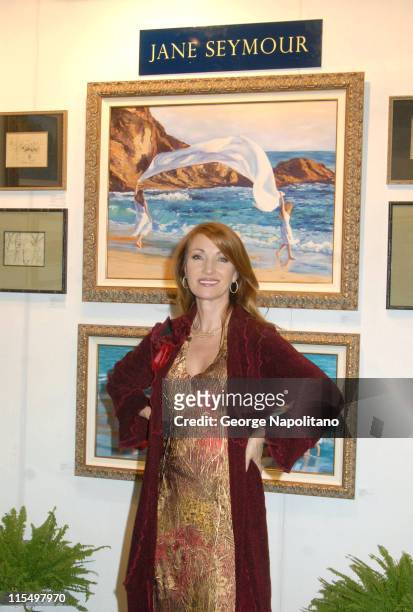 Jane Seymour during Jane Seymour Displays her Original Art Collection at Artexpo New York 2007 at Jacob Javits Convention Center in New York City,...
