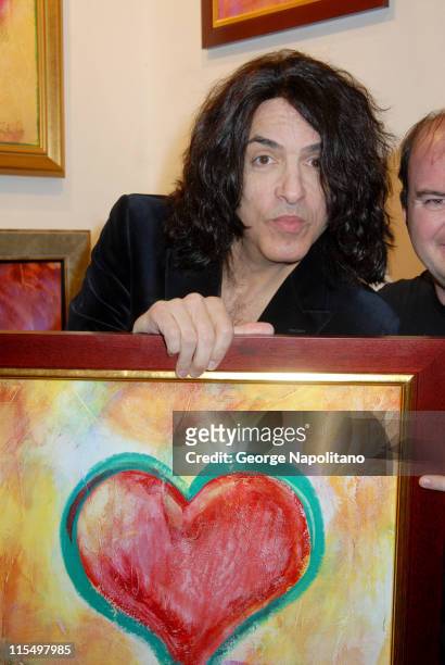 Paul Stanley at an exhibition of his original paintings and prints at Artexpo at the Jacob Javits Center in New York.