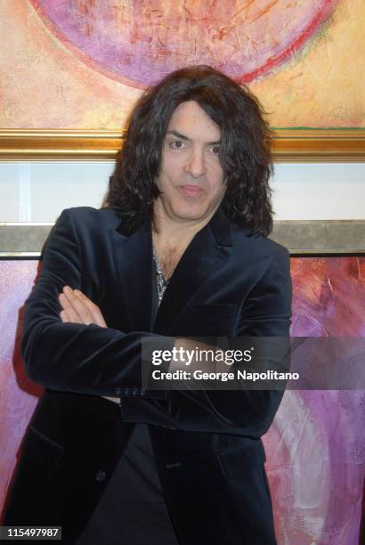 Paul Stanley at an exhibition of his original paintings and prints at Artexpo at the Jacob Javits Center in New York.