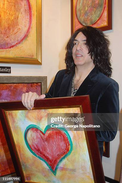 Paul Stanley at an exhibition of his original paintings and prints at Artexpo at the Jacob Javits Center in New York.