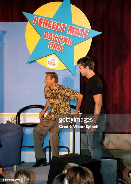 Walt Willey and Greg Vaughan during ABC Super Soap Weekends at Disney's California Adventure in Anaheim, California, United States.