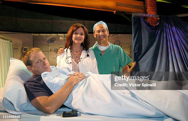 Kin Shriner, Jackie Zeman and Frank Nicotero during Taping of Celebrity Edition of 'Street Smarts' at Victory Studios in Glendale, CA, United States.