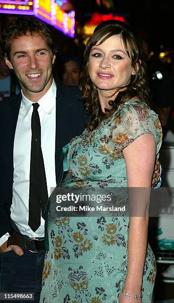 Emily Mortimer and Alessandro Nivola during "Young Adam" Premiere - London at Leicester Square in London, Great Britain.