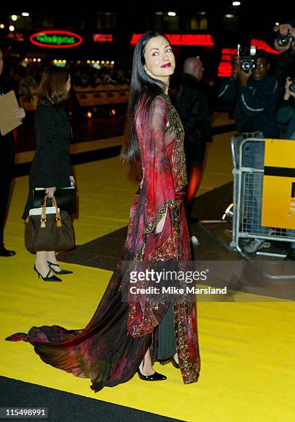 Julie Dreyfus during "Kill Bill Vol. 1" London Premiere - Arrivals at The Odeon Leicester Square in London, Great Britain.