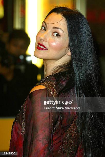 Julie Dreyfus during "Kill Bill Vol. 1" London Premiere - Arrivals at The Odeon Leicester Square in London, Great Britain.