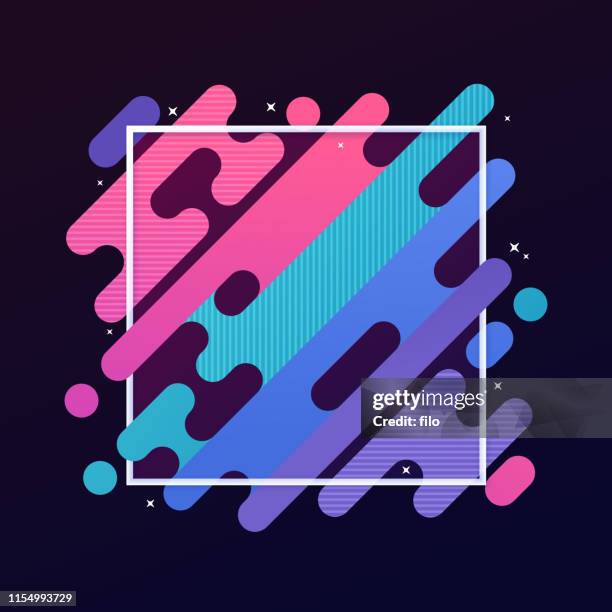 ilustrações de stock, clip art, desenhos animados e ícones de abstract modern gradient frame - oblíquo