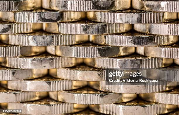 money coin stack - british coin stock pictures, royalty-free photos & images