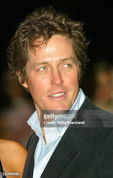Hugh Grant during "Love Actually" London Premiere - Arrivals at The Odeon Leicester Square in London, United Kingdom.
