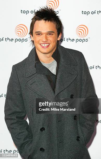 Gareth Gates during "Top of the Pops" Debut - Arrivals at BBC Television Centre in London, Great Britain.