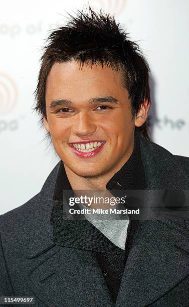 Gareth Gates during "Top of the Pops" Debut - Arrivals at BBC Television Centre in London, Great Britain.