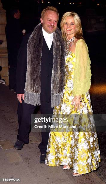 Linda Barker and Antony Worrall Thompson during Festival Of Trees - Gala Dinner at Natural History Museum in London, Great Britain.