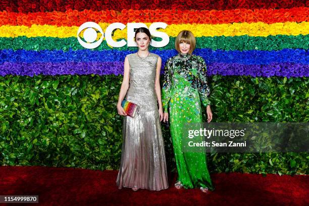 Bee Shaffer Carrozzini and Anna Wintour attend the 73rd Annual Tony Awards at Radio City Music Hall on June 09, 2019 in New York City.