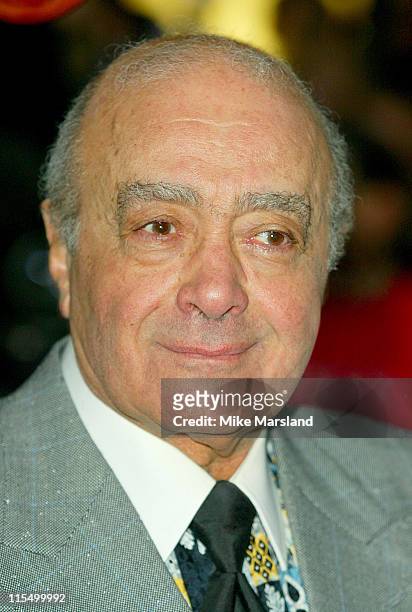 Mohammed Al Fayed during Jennifer Love Hewitt Opens Harrods January Sale at Harrods Department Store in London, Great Britain.