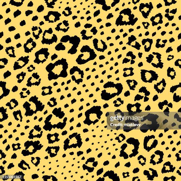 leopard seamless pattern - leopard print texture stock illustrations